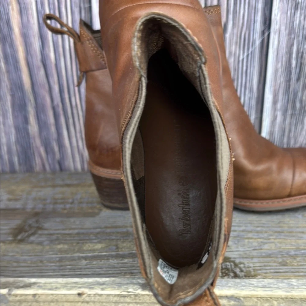 Brown Leather Ankle Boots - Picture 9 of 12